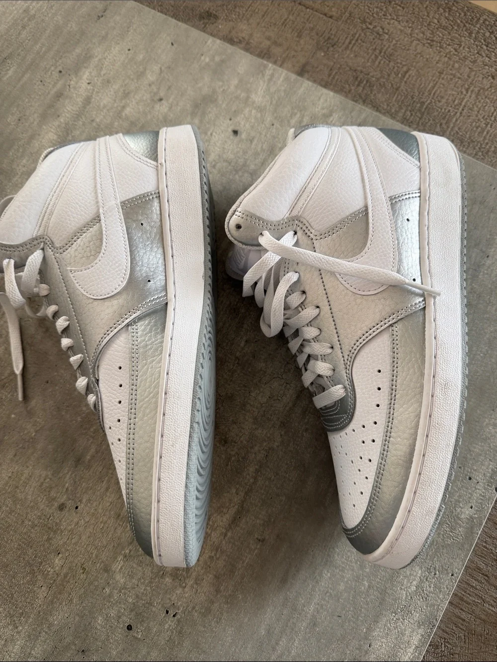 Nike Court Vision Mid - Women's Sneaker Grey White Silver CD5436-108